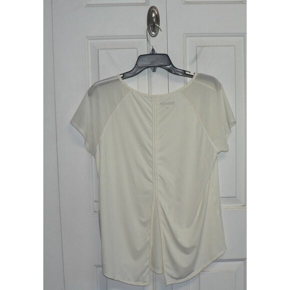 Another Love Women's Mesh Sleeve Athletic Sports Tee in Ivory Small MSRP $34 - Picture 4 of 4
